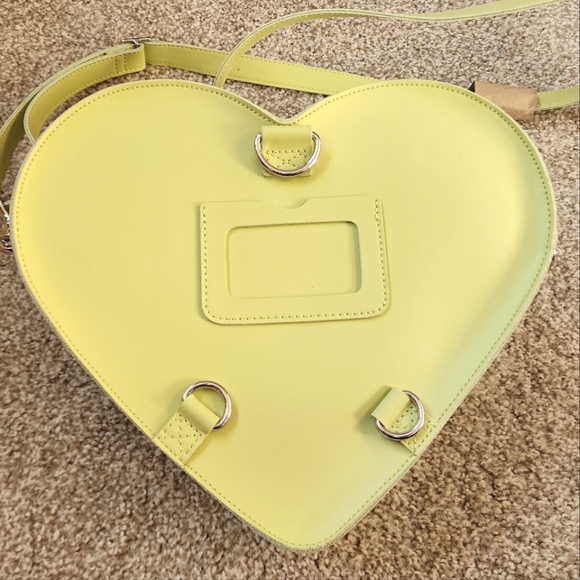 Dr. Martens Neon Green 3D Floral Heart purse convertible cross body and backpack - Picture 4 of 10
